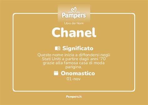 chanel nome per bimba significato|chanel meaning.